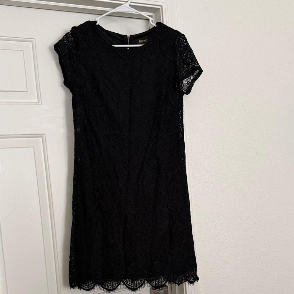 Laundry By Shelli Segal Black Lace Mini Dress